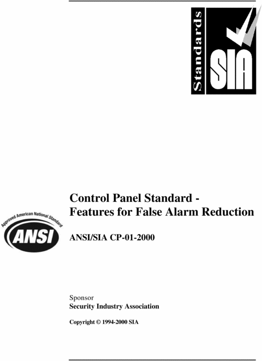 Product picture Control Panel Standard - Features for False Alarm Reduction